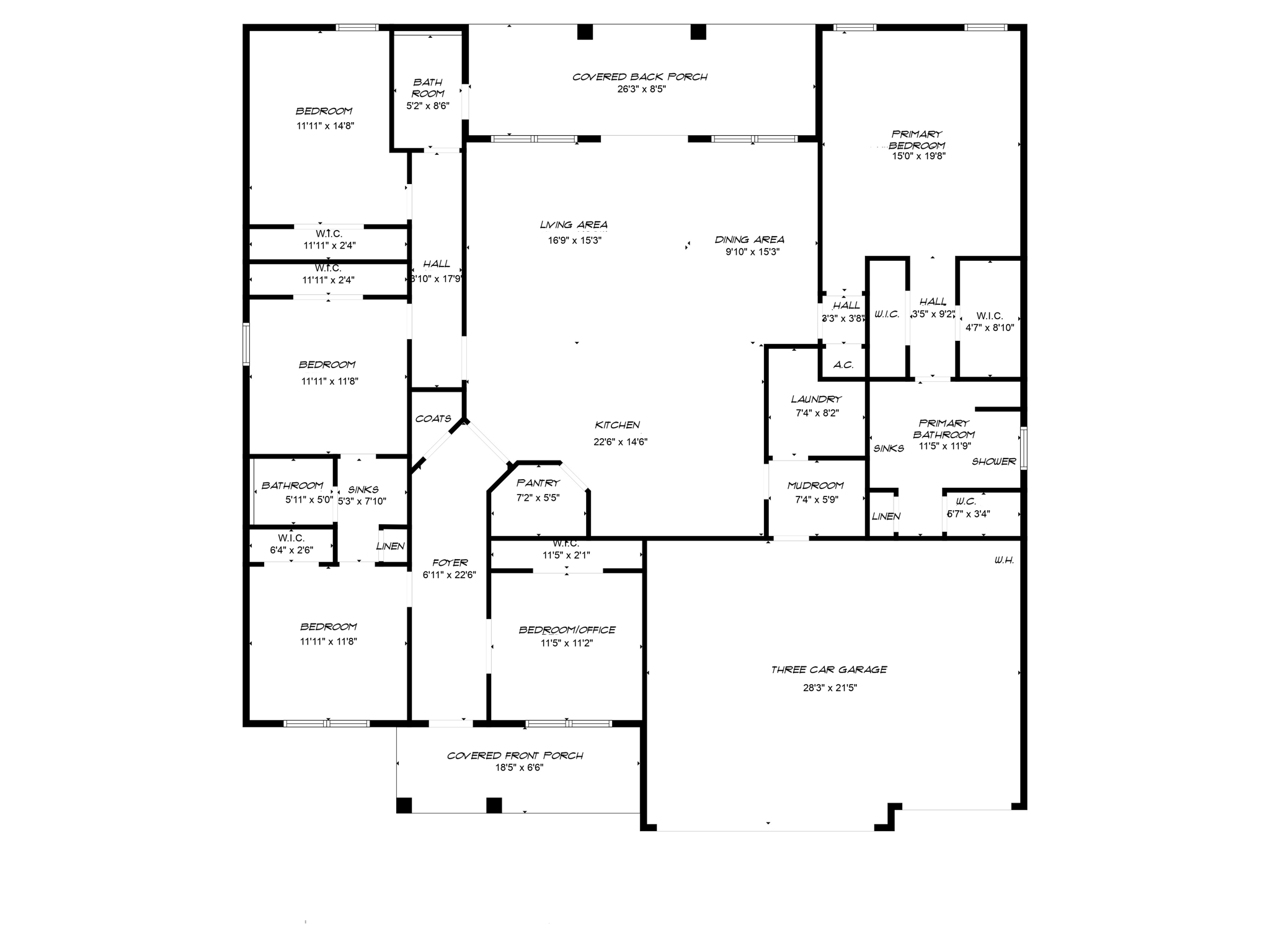 The sanctuary floor plan